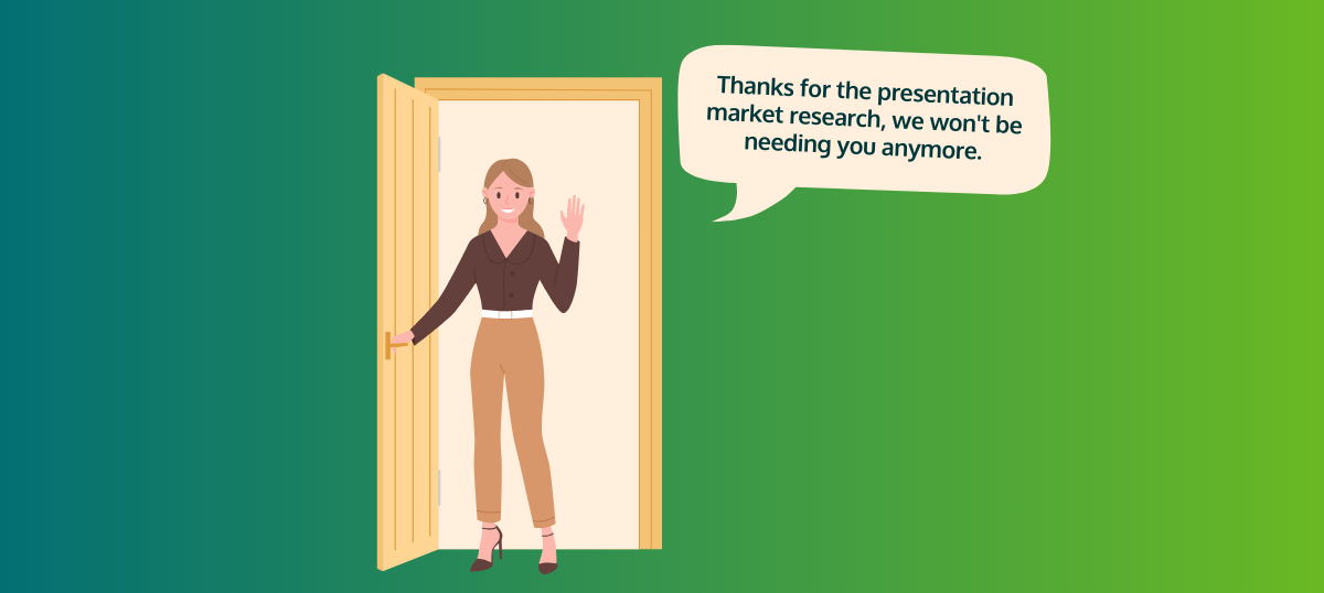 A Woman Talking About Market Research