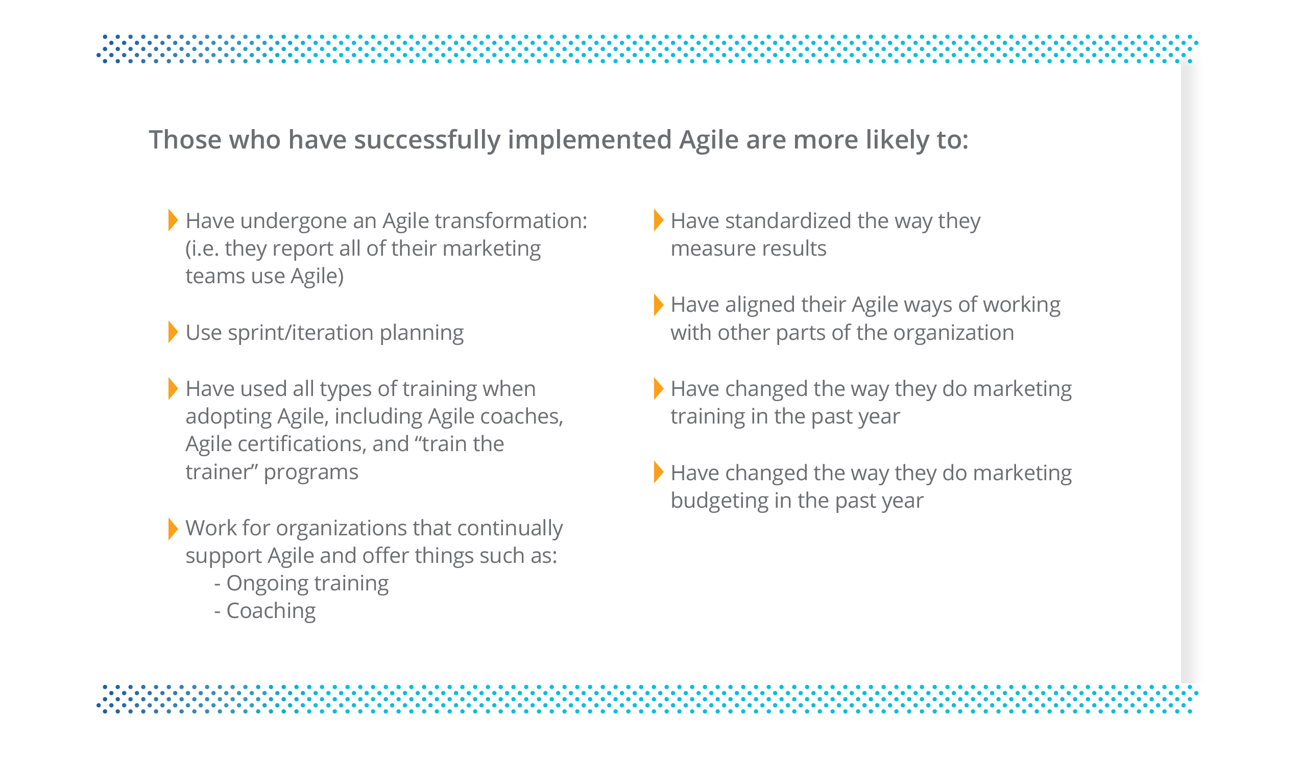 Agile Implementation Outcomes