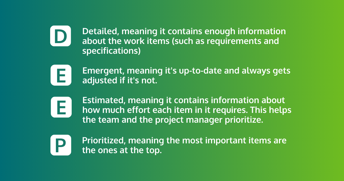 DEEP Backlog Meaning