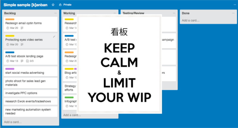 limit your kanban wip