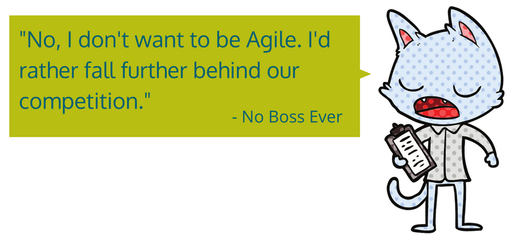 how your boss feels about agile marketing