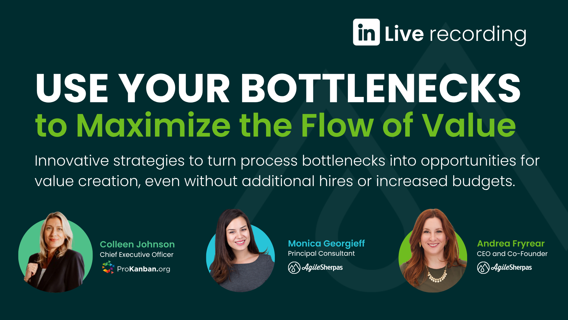 Use Your Bottlenecks to Maximize the Flow of Value