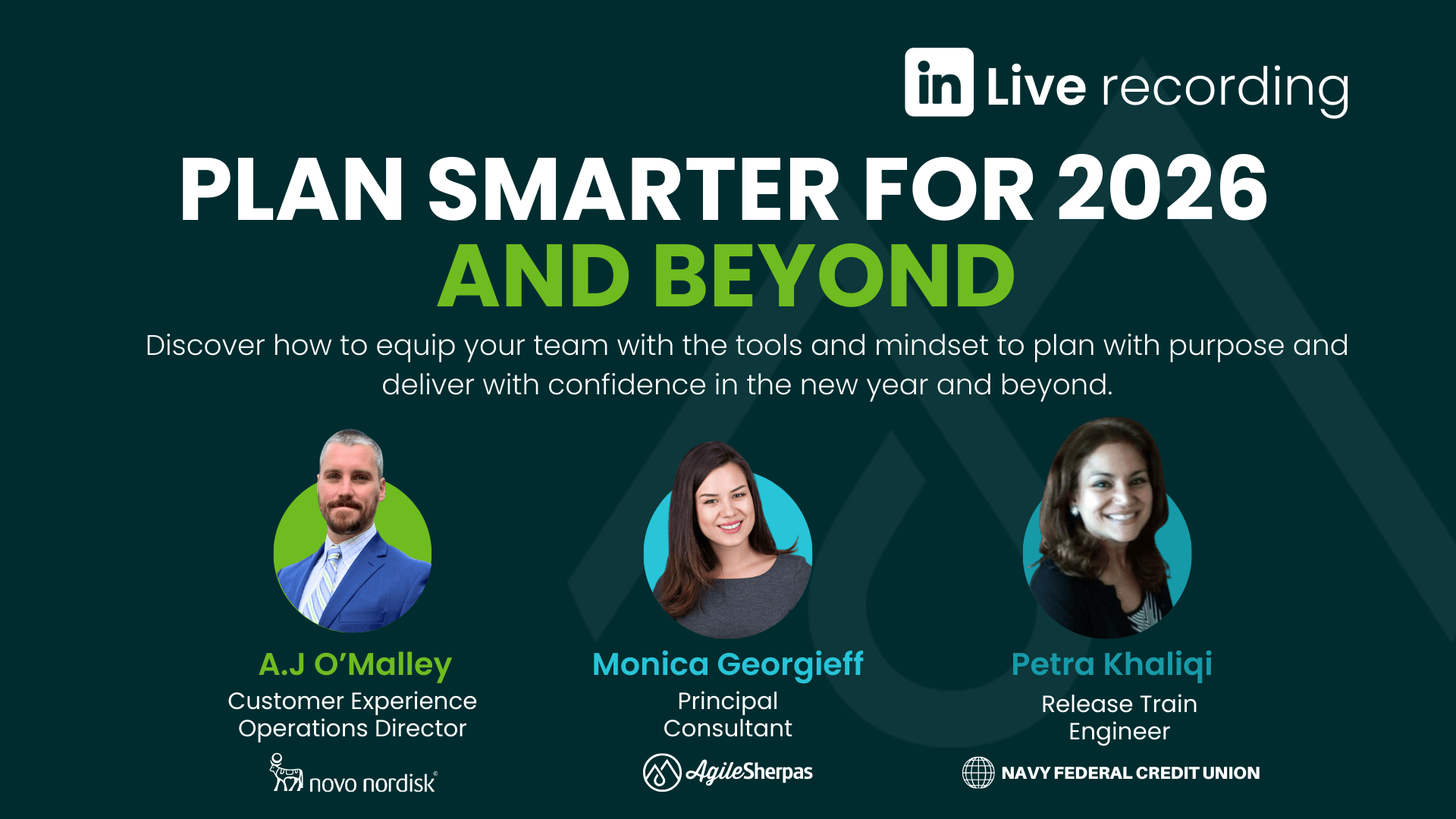 Plan Smarter for 2026 and Beyond LinkedIn Live Event Recording